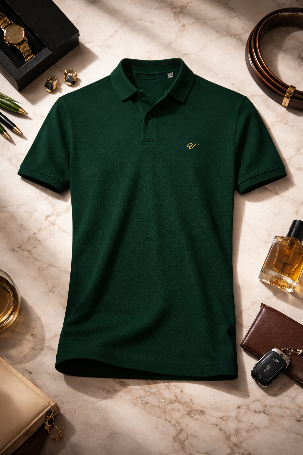 Polo Shirt Bottle Green
