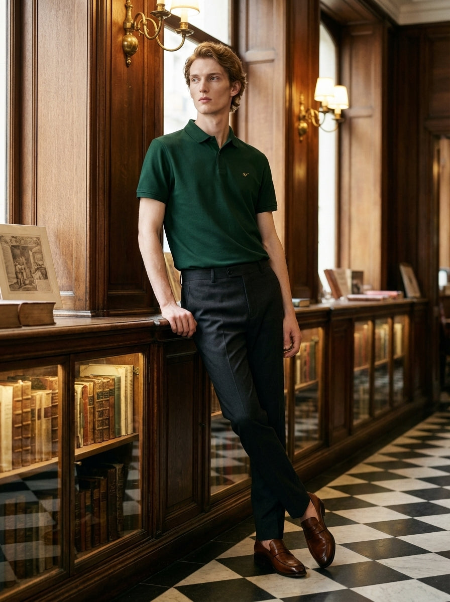 Polo Shirt Bottle Green